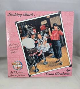 Ceaco 021081010085 Looking Back Miss Laura Envy Soda Fountain Jigsaw Puzzle Susan Brabeau 500 Piece