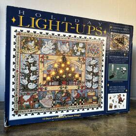 Ceaco 021081010610 1997 Holiday Light-ups Jigsaw Puzzle 12 Days Christmas By Susan Winget New