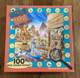 Ceaco 021081016056 Egypt Search For Small Stuff Educational Jigsaw Hidden Puzzle Game Toy Vtg