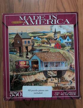 Ceaco 021081023597 Made In America Art Puzzle The Last Swim Of Summer 550 Pcs