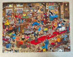 Ceaco 021081023719 Van Haasteren Cartoon Capers 550 Piece Jigsaw Puzzle Complete