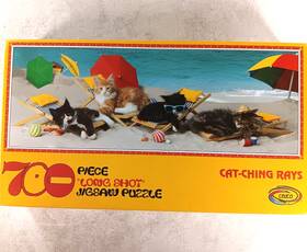 Ceaco 021081029025 Cat-ching Rays 700 Piece Jigsaw Puzzle By