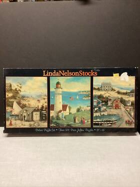 Ceaco 021081036252 Linda Nelson Stocks Deluxe Puzzle Set Three 500 Piece Jigsaw Puzzles 1999