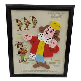 Child Guidance Toy 2d8872d5-39ec-4 Vintage 1962 Plastic Magnet Old King Cole Puzzle No. 942