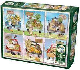 Cobble Hill 625012802758 Farmers Market Trucks 1000 Piece Puzzle