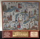 Collectible Puzzles By Nordev Co Lighthouses Of The Great Lakes 1000 Piece Jigsaw Puzzle Heritage Original Art 30 034732078501