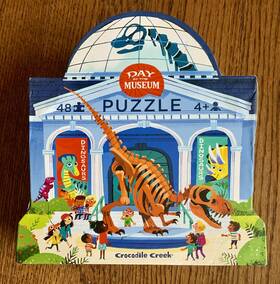 Crocodile Creek 732396006518 Inch Day At The Museum Dinosaurs 48 Piece Floor Puzzle