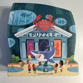 Crocodile Creek 732396406332 Puzzle Day At The Museum Aquarium 48 Large Pieces Eco Friendly