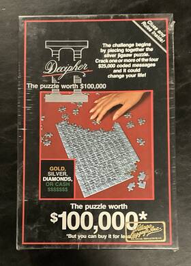 Decipher 045748100063 Vintage 1985 Ii The Puzzle Worth 100 000. Factory Sealed