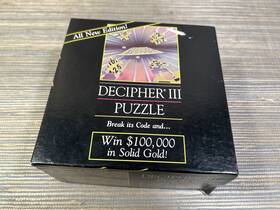 Decipher Inc 045748100360 Vintage Iii Gold Jigsaw Puzzle 1987 No. 36 Made In Usa