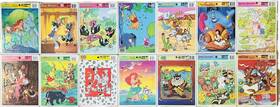 Disney 033500083402 Vtg Golden Frame Tray Puzzles Pooh Aladdin Looney Tunes Etc Lot Of 14