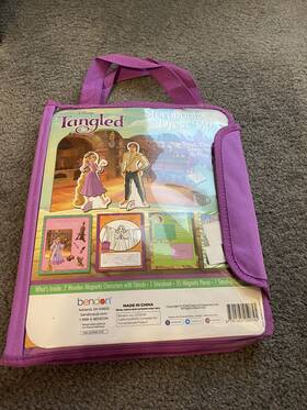 Disney 697675207768 Tangled Storybook Dress Up Magnetic Dolls