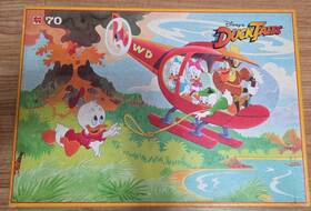 Disney 710126012598 Vintage 1986 Jumbo 70 Piece Puzzle Disneys Ducktales 1259a
