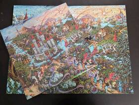 Eaton 074040154283 Vtg Eating Beyond The Rainbow Puzzle Missing 1 Piece 15-428-90 Textron