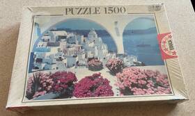 Educa 412668117532 Santorini Greece 2002 1500 Piece Jigsaw Puzzle Sealed Box