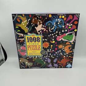 1008 Eeboo 689196506581 Zodiac Horoscope Piece Puzzle 23 Inch X23 Glow In The Dark Complete Set