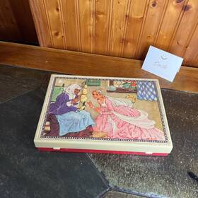 Eichhorn 12345 Vintage Fairy Tales Eichorn Wood Picture Block Cube German Puzzle Set No Box