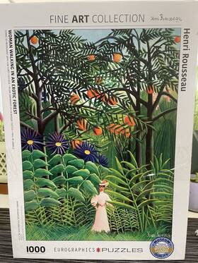 Eurographics 628136656085 Woman Walking In An Exotic Forest Henri Rousseau Puzzle 1000