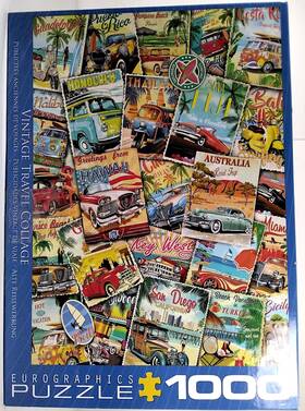 Eurographics 628136656283 Travel Collage Vacation Postcards Fiji Key West Hawaii Australia 1000 19.25x26.6