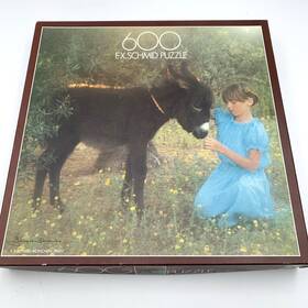 F.x. Schmid 004618978191 Jigsaw Puzzle 600 Pieces Girl With Donkey By Jacques Alexandre