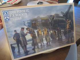 F.x. Schmid 099252900060 Sealed 1992 Coming Home England 1943 Ww2 Military 1000 Pcs Puzzle
