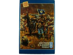 F.x. Schmid 099252900091 Vintage Fx 1000 Piece Jigsaw Puzzle Twilight Of An Army 1989 Art Complete