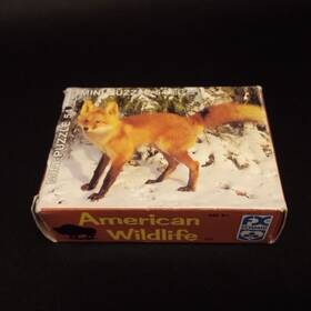 F.x. Schmid 099252932979 Vintage Fx American Wildlife Red Fox Snow Mini Puzzle 54 Pieces 7 Inch 5