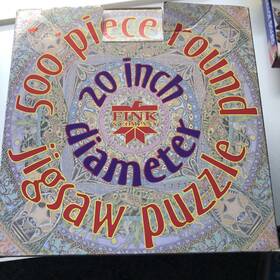 Fink & Company 094594091315 And Co Kilimanjaro Round Jigsaw Puzzle 500 Pieces 20 Inch Diameter