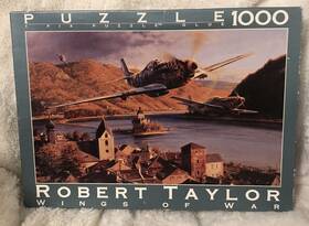 Fink & Company 094594091667 Vtg 1995 Wings Of War 1000 Pc Puzzle Eagles Over The Rhine Robert Taylor Used