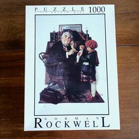 Fink & Company 094594096006 Vintage Norman Rockwell Doctor And Doll 1000 Piece Puzzle 1995