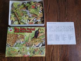 Frank Schaffer Publications 017257037321 The Rain Forest Giant Shaped Floor Puzzle 1992 4 Feet Tall