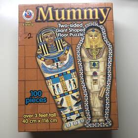 Frank Schaffer Publications 017257565381 Vintage Mummy Two-sided Floor Puzzle 100 Pieces 3 Ft Rare