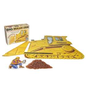 Fs-58524 Frank Schaffer Publications Big Bulldozer Floor Puzzle 24 Piece 2 X3 Vintage 1997 W Mini Puzzles
