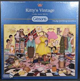 Gibson 012269061208 Factory Sealed Gibsons Inch Kittys Vintage 1000 Piece Puzzle By Linda Jane Smith