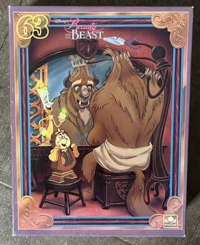 Golden 033500040757 Vintage Disney S Beauty And The Beast Jigsaw Puzzle 63 Pieces By 4075d