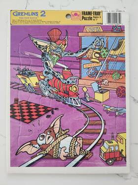 4084b Golden 033500040849 Vintage Gremlins 2 Frame-tray Puzzle New Batch Stripe And Gizmo Train