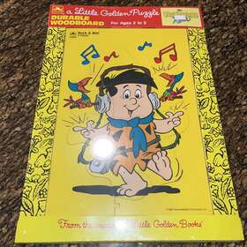 Golden 033500041891 A Little Puzzle Flintstones Rock And Roll Fred Large Sealed New