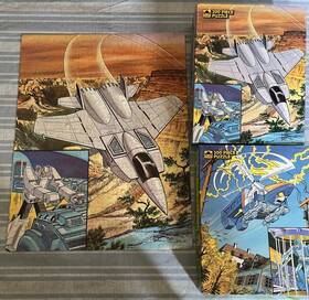 Golden 033500046681 Two Vintage 1985 Gobots 200 Piece Puzzles