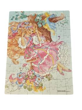 Golden 033500047077 1987 Lady Lovely Locks And Pixietails Jigsaw 100 Pcs Complete Puzzle