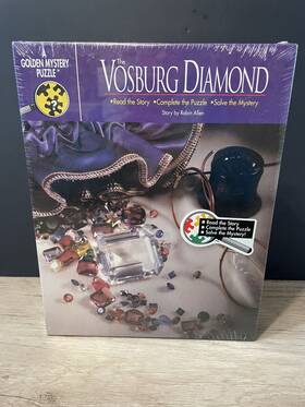 Golden 033500050268 A Mystery 500pc Puzzle Inch The Vosburg Diamond Vintage 1991 Sealed