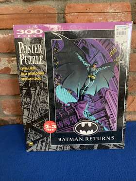 Golden 033500051586 Batman Returns Jigsaw Puzzle 1992 300 Pieces Poster Size 2ft. X 3 Ft. Sealed