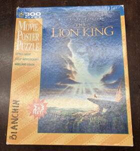Golden 033500052439 Vintage Walt Disney The Lion King 300 Piece Movie Poster Puzzle