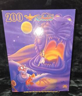 Golden 033500054761 Vintage Walt Disney Aladdin 200 Piece 14 Inch X 18 Jigsaw Puzzle Complete
