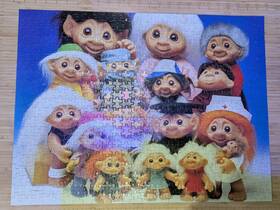 Golden 033500055904 Troll Doll Jigsaw Puzzle 1992 Complete Norfin Trolls 500 Pieces Western Publish