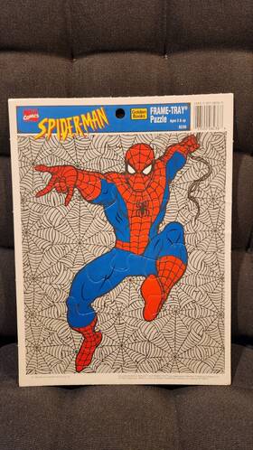 Golden 033500082368 1995 Books Spider-man Grame Tray Puzzle Web Slinger