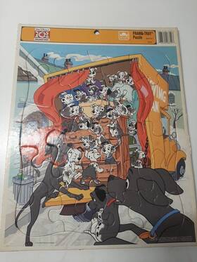 Golden 033500083198 Vintage Disney 101 Dalmatians Large Frame Tray Puzzle 20 Pcs #8319