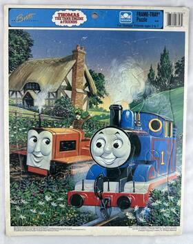 Golden 033500083464 Thomas The Tank Engine And Friends Vintage Frame Tray Puzzle Britt Allcroft 1993