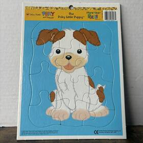28907-00 Golden 033500289071 Rare Vintage Poky And Friends The Little Puppy Frame Tray Puzzle