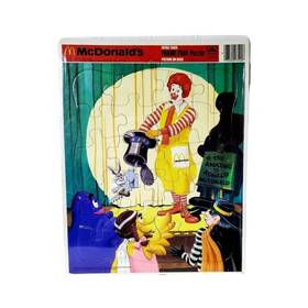 Golden 033500975806 Vintage Ronald Mcdonald Mcdonalds Frame Tray Puzzle Books 1984