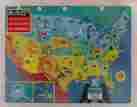 0-307-04614-1 Golden Vintage 1989 Puzzle Map United States America 104 Pieces Original Box